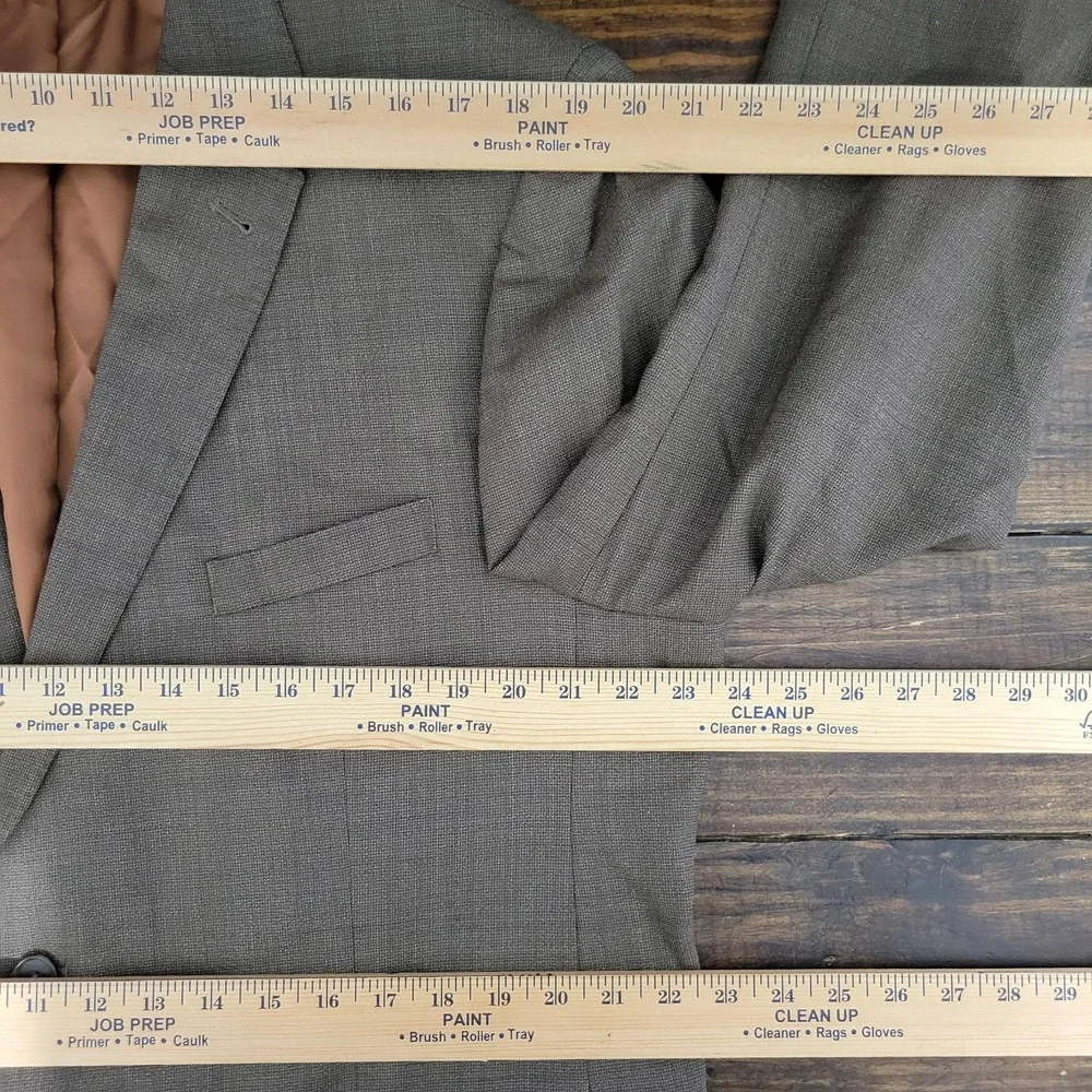 JOS A BANK Men's Sport Coat Blazer Two Button MODEL 500‎ Brown Wool Size 46R